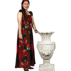 Design Toscano Greek Pan of Olympus Architectural Garden Urn Roman Stone