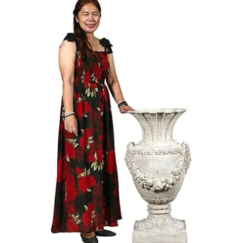 Design Toscano Greek Pan of Olympus Architectural Garden Urn Roman Stone