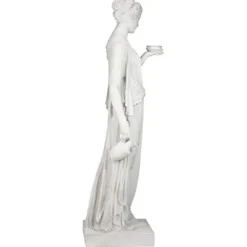 Design Toscano Hebe Greek Woman Garden Statue 62″ Antique Stone