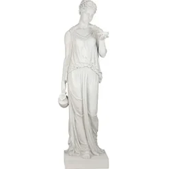 Design Toscano Hebe Greek Woman Garden Statue 62″ Antique Stone