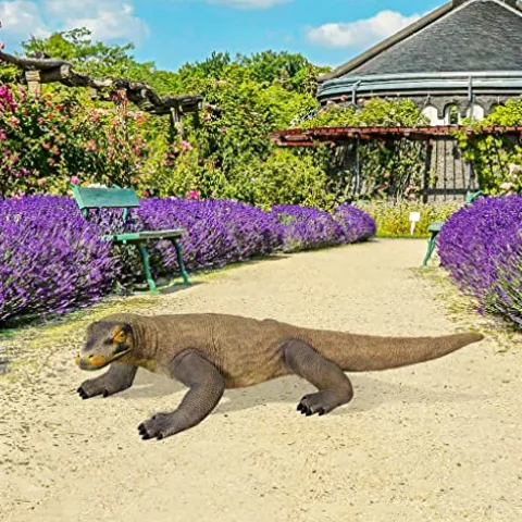 Design Toscano Large Komodo Dragon Statue Multicolor