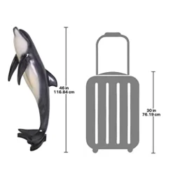 Design Toscano Large Leaping Sea Dolphin Statue Full Color