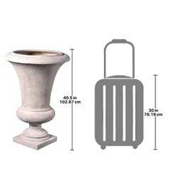 Design Toscano Large Viennese Architectural Garden Urn Ivory