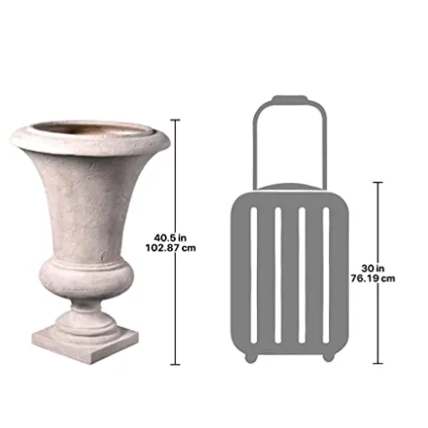 Design Toscano Large Viennese Architectural Garden Urn Ivory