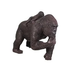 Design Toscano Lowland Gorillas Mother & Child Ape Statues Full Color