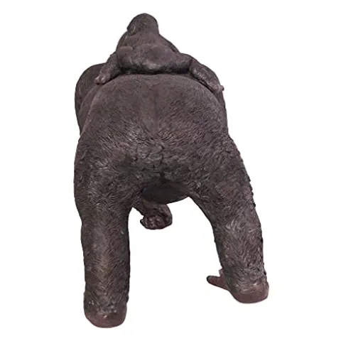 Design Toscano Lowland Gorillas Mother & Child Ape Statues Full Color