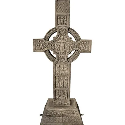 Design Toscano Muiredach High Celtic Cross Grand Scale Statue Gothic Stone