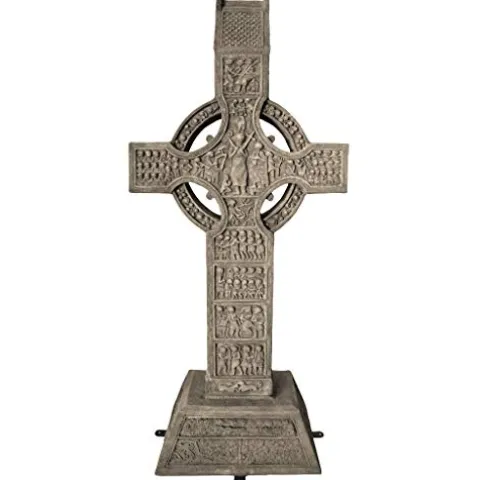 Design Toscano Muiredach High Celtic Cross Grand Scale Statue Gothic Stone