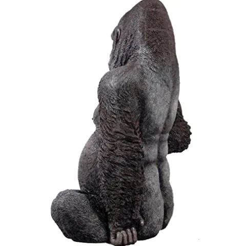 Design Toscano NE9009 Black-back Western Lowland Gorilla Giant Ape Statue Full Color
