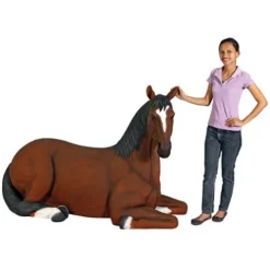 Design Toscano Resting Life Size Quarter Horse Filly Statue Full Color