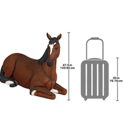 Design Toscano Resting Life Size Quarter Horse Filly Statue Full Color