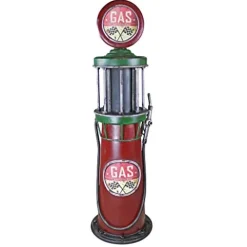 Design Toscano Service Station Visible Gas Pump Metal Sculpture Full Color