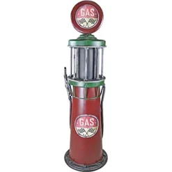 Design Toscano Service Station Visible Gas Pump Metal Sculpture Full Color