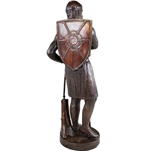 Design Toscano 13th Century Medieval Warrior Soldier Lost Wax Bronze Statue Bronze