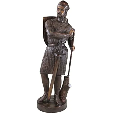 Design Toscano 13th Century Medieval Warrior Soldier Lost Wax Bronze Statue Bronze