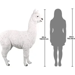 Design Toscano The Alpacalypse of Alpaca Garden Statues Giant Full Color