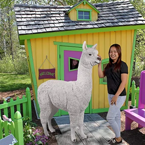 Design Toscano The Alpacalypse of Alpaca Garden Statues Giant Full Color