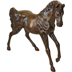 Design Toscano Trotting Thoroughbred Horse Cast Bronze Garden Statue Bronze
