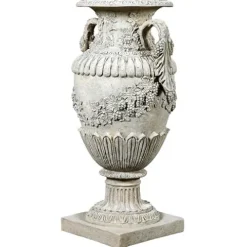 Design Toscano Wine Harvest Oviform Architectural Garden Urn Roman Stone