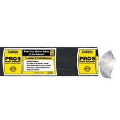 Dewitt P4 Pro 5 Ounce Weed Barrier Ground Cover Fabric Black 4 x 250 Feet 8 Pack