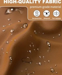 DEXSO 12′ x 20′ Cedar Wood Pergola with Retractable Shade Canopy Reddish-Brown