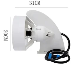 DGLUYUDV Electric Motorized Fin White