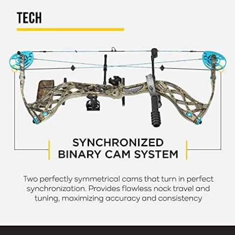 Diamond Archery Carbon Knockout Compound Bow Breakup Country 60 lbs Right Hand