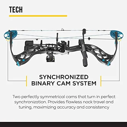 Diamond Archery Carbon Knockout Compound Bow – 50 lbs Right Hand Carbon