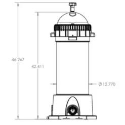Discount Pool Mart AquaStar Heavy Duty Swimming Pool and Spa Pipeline Cartridge Filter Black
