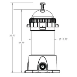 Discount Pool Mart AquaStar Heavy Duty Swimming Pool and Spa Pipeline Cartridge Filter Black