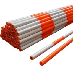 DISCOUNT SNOWSTAKES .COM 32″ Lite Snow Stakes with Reflective Tape Orange