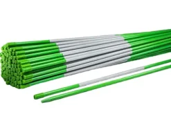 DISCOUNT SNOWSTAKES .COM 4ft Green Driveway Markers with Hy Viz Reflective Tape