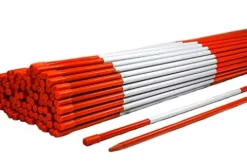 DISCOUNT SNOWSTAKES .COM 5ft Orange Pro Snow Stakes with Reflective Tape
