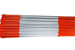 DISCOUNT SNOWSTAKES .COM 5ft Orange Pro Snow Stakes with Hy Viz Reflective Tape