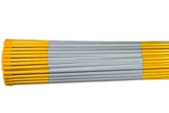 DISCOUNT SNOWSTAKES .COM 5ft Yellow Pro Snow Stakes with Reflective Tape