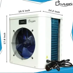 Diverdi Mini Swimming Pool Heat Pump 16000BTU White