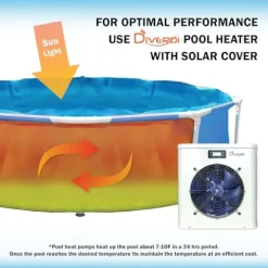 Diverdi Mini Swimming Pool Heat Pump 16000BTU White
