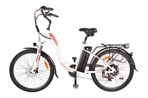 DJ Bikes City Bike 750W 48V 13Ah Step-Thru Power Electric Bicycle Pearl White B2