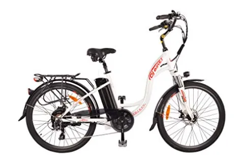DJ Bikes City Bike 750W 48V 13Ah Step-Thru Power Electric Bicycle Pearl White B2