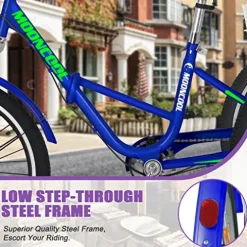 DoCred Adult Folding Tricycle 7-Speed Blue