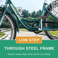 DoCred LILYPELLE Adult Tricycle 7 Speed, 3 Wheel Bike Adult Premium Blue