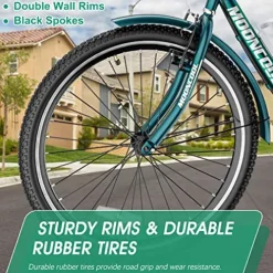 DoCred LILYPELLE Adult Tricycle 7 Speed, 3 Wheel Bike Adult Premium Blue