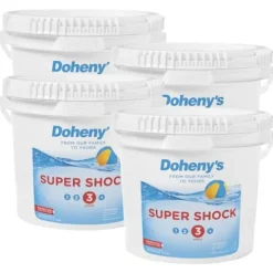 Doheny’s Super Pool Shock Pro-Grade Chlorine 68% Cal-Hypo Granular 100lb