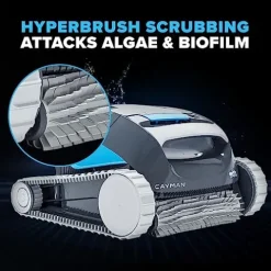 Dolphin Cayman Automatic Robotic Pool Cleaner (2024 Model) – Wall Climbing, Top-Load Filter, HyperBrush