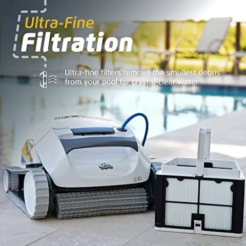 Dolphin E10 Robotic Pool Vacuum Cleaner White