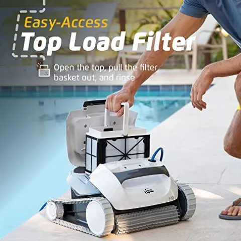 Dolphin E10 Robotic Pool Vacuum Cleaner White