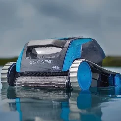 Dolphin Escape Robotic Pool Cleaner 2024 Model HyperBrush HyperGrip Tracks Smart Navigation