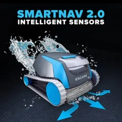 Dolphin Escape Robotic Pool Cleaner 2024 Model HyperBrush HyperGrip Tracks Smart Navigation