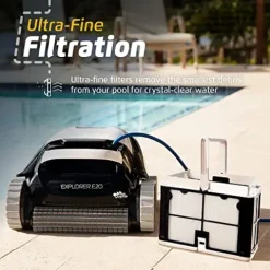 Dolphin Explorer E20 Automatic Robotic Pool Vacuum Cleaner Gray