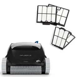 Dolphin Explorer E30 Robotic Pool Vacuum Cleaner White